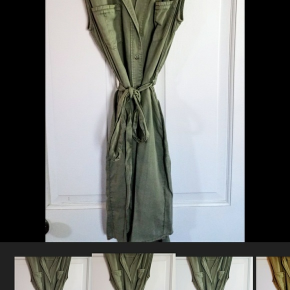 Velvet Heart Army Green Dress - Picture 3 of 5